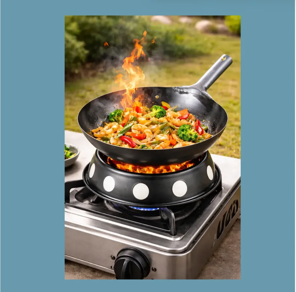 Wok with stand